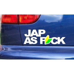 JAP AS F*CK Car Window Bumper Sticker Decal