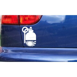 JDM Hand Grenade Car Window Bumper Sticker Decal