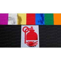 JDM Hand Grenade Chrome Mirror Colours Car Window Bumper Sticker Decal