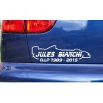 Jules Bianchi RIP Memorial Tribute Car Window Bumper Sticker Decal ref:1