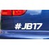 #JB17 Jules Bianchi RIP Memorial Tribute Car Window Bumper Sticker Decal ref:10