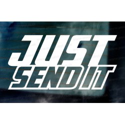 Just Send It Funny Novetly Custom Vinyl Die Cut Window Bumper Sticker Decal Graphic