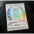 Lewis Hamilton F1 Laurel Wreath 2020 7 Times World Champion Silver Hologram Neo Chrome Car Window Bumper Sticker Decal