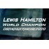 Lewis Hamilton 2020 7 Times World Champion Car Window Bumper Sticker Decal d1