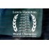 Lewis Hamilton F1 Laurel Wreath 2020 7 Times World Champion Car Window Bumper Sticker Decal