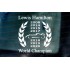 Lewis Hamilton F1 Laurel Wreath 2020 7 Times World Champion Car Window Bumper Sticker Decal