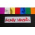 LOCALLY HATED Chrome Mirror Colours Car Window Bumper Sticker Decal