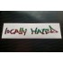 Locally Hated Vinyl Die Cut Window Bumper Sticker Decal Graphic Rainbow Glitter Vinyls