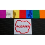 M25 Ring Chrome Mirror Colours Car Window Bumper Sticker Decal