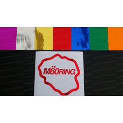 M60 Ring Chrome Mirror Colours Car Window Bumper Sticker Decal