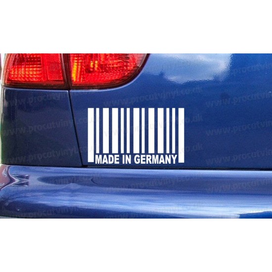 Made in Germany Funny Novelty Car Window Bumper Sticker Decal