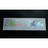 Merc Mafia Silver Hologram Neo Mirror Chrome Car Window Bumper Sticker Decal