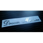 Dream Machine Silver Hologram Neo Mirror Chrome Car Window Bumper Sticker Decal