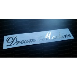 Dream Machine Silver Hologram Neo Mirror Chrome Car Window Bumper Sticker Decal
