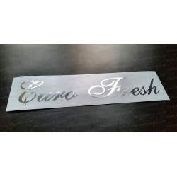 Euro Fresh Silver Hologram Neo Mirror Chrome Car Window Bumper Sticker Decal