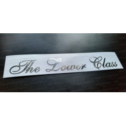 The Lower Class Silver Hologram Neo Mirror Chrome Car Window Bumper Sticker Decal