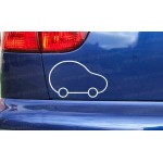 Nissan Micra K11 Bubble Car Bumper Window Sticker Decal