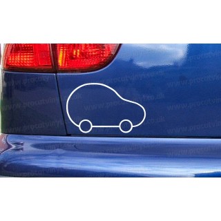 Nissan Micra K11 Bubble Car Bumper Window Sticker Decal