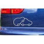 Nissan Micra K11 Humping Bubble Funny Novelty Car Bumper Window Sticker Decal