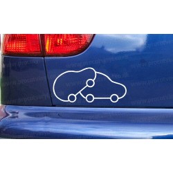 Nissan Micra K11 Humping Bubble Funny Novelty Car Bumper Window Sticker Decal