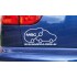 MSC Nissan Micra K11 Humping Bubble Funny Novelty Car Bumper Window Sticker Decal