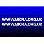 Micra Sports Club www.micra.org.uk x2 Stickers Car Bumper Window Vinyl Decals Graphics