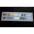 My Brakes Are Good Is Your Insurance? Silver Hologram Neo Mirror Chrome Car Window Bumper Sticker Decal