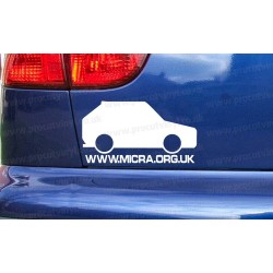 Nissan Micra K10 www.micra.org.uk Car Window Bumper Sticker Decal