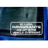 No Illegal Immigrants Left In This Vehicle Overnight Funny Novelty Car Window Bumper Vinyl Die Cut Sticker Decal