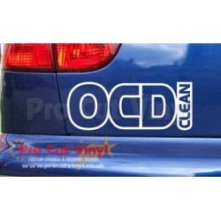 OCD Clean Funny Novelty Car Window Bumper Sticker Decal ref:2