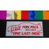 Paul Walker Skyline One Last Ride FOR PAUL RIP Memorial Tirbute Chrome Mirror Colours Car Window Bumper Sticker Decal