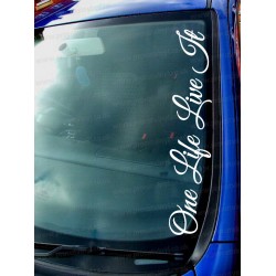 One Life Live It Car Window Bumper Sticker Decal ref:2