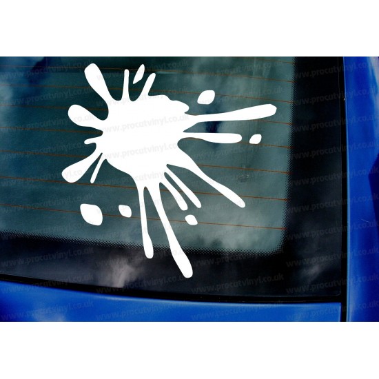 Paint Splat x1 Bedroom Wall Car Bumper Window Sticker Decal ref:1