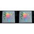 Paint Splat x2 Pair Silver Hologram Neo Mirror Chrome Car Window Bumper Stickers Decals ref:1