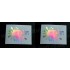 Paint Splat x2 Pair Silver Hologram Neo Mirror Chrome Car Window Bumper Stickers Decals ref:2