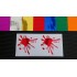 Paint Splat x2 Pair Chrome Mirror Colours Car Window Bumper Stickers Decals ref:1