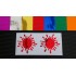 Paint Splat x2 Pair Chrome Mirror Colours Car Window Bumper Stickers Decals ref:3