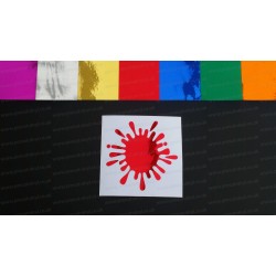 Paint Splat x1 Chrome Mirror Colours Car Window Bumper Sticker Decal ref:3