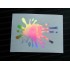 Paint Splat x1 Silver Hologram Neo Mirror Chrome Car Window Bumper Stickers Decals ref:2