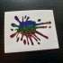 Paint Splat x1 Rainbow Glitter Vinyls Car Window Bumper Stickers Decals ref:2