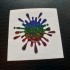 Paint Splat x1 Rainbow Glitter Vinyls Car Window Bumper Stickers Decals ref:3