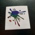 Paint Splat x1 Rainbow Glitter Vinyls Car Window Bumper Stickers Decals ref:1