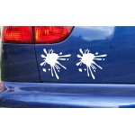 Paint Splat x2 Pair Bedroom Wall Car Bumper Window Stickers Decals ref:1