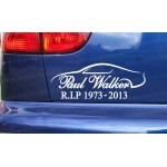 Paul Walker Supra Memorial Tribute Car Bumper Window Sticker Decal