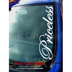 Priceless Car Window Bumper Sticker Decal