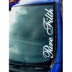 Pure Filth Car Window Bumper Sticker Decal
