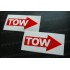 TOW x2 Stickers Car Van Bumper Window Vinyl Decals Graphics