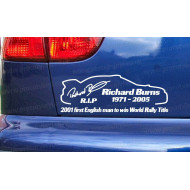 Richard Burns RIP Memorial Tribute Car Window Bumper Sticker Decal