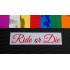 Ride or Die Chrome Mirror Colours Car Window Bumper Sticker Decal