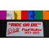 Paul Walker RIDE OR DIE RIP Memorial Tribute Chrome Mirror Colours Car Window Bumper Sticker Decal